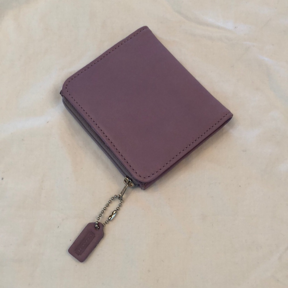 Coach lavender snap wallet